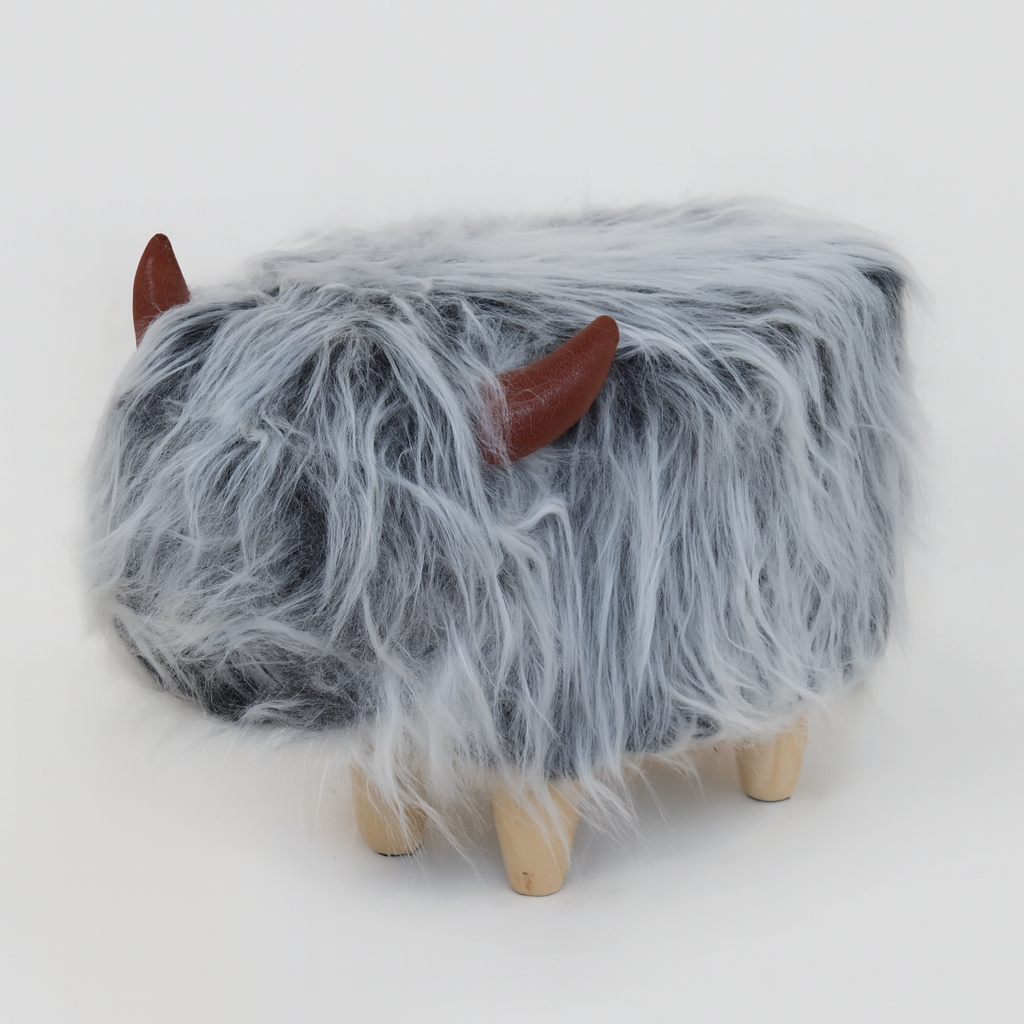 The Shaggy Highlander Footstool
