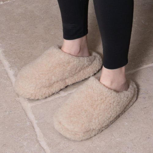Merino Wool Slippers - Soft Breathable Wool House Slippers
