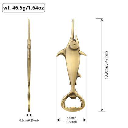 Swordfish Bottle Opener – Metal Beer Opener for Home Bars