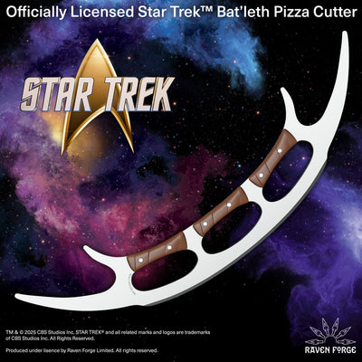 Klingon Bat'leth Pizza Cutter — Officially Licensed Star Trek Kitchen Weapon